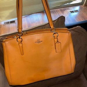 Orange coach bag